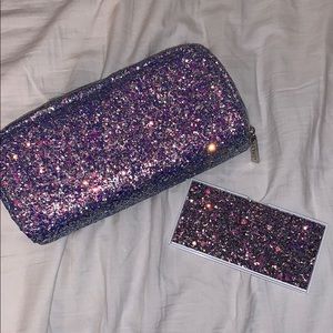 Clinique makeup bag and eyeshadow pallet